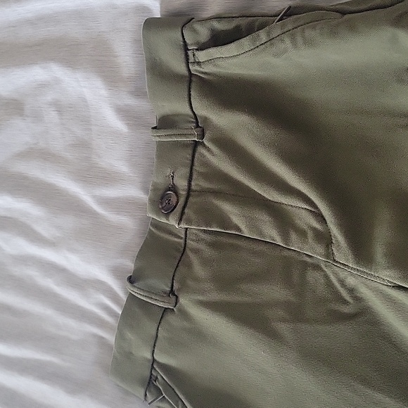 SPANX Olive Green Waistband Detail Trousers - Picture 3 of 6